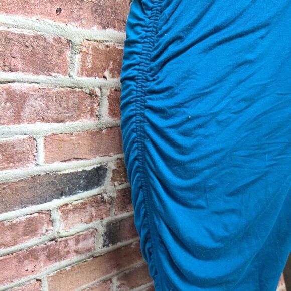 A New Day One-Shoulder Ruched Mini Dress | Women’s XXL | Teal Knee-Length - Picture 7 of 7